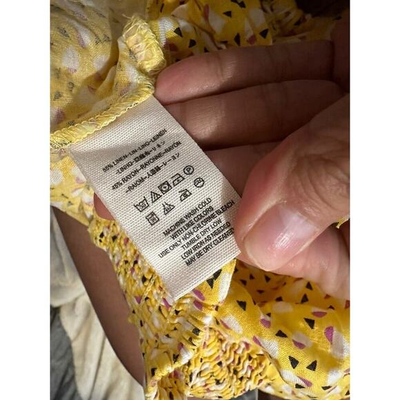 Free People Women’s Havana Honey Crop Top Blouse Yellow Size XS NWT - Picture 10 of 10